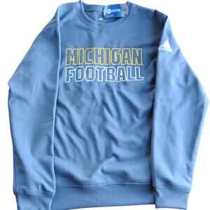 University of Michigan Medium Gray Adidas Football Crewneck (NWT)